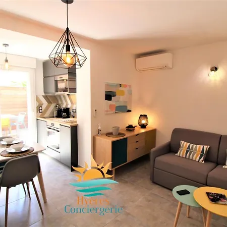 Apartment Hyeres-plage -t2 Neuf Rdj Clim Wifi - La Capte By Hc *